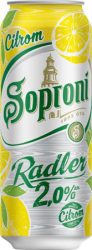 Soproni Radler Citrom 2% dobozos 0.5