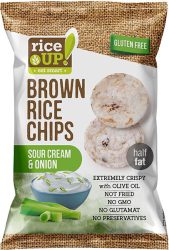 Rice Up Hagymás-Tejfölös rizs chips 60g        24/#