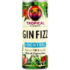 Trop. Cockt. Gin Fizz széns. 0,25l dob.(5%) 24/# DRS Trop. Cockt. Gin Fizz széns. 0,25l dob.(5%) 24/# DRS