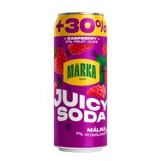 Márka Juicy Soda Málna 0,33l dob. 24/# DRS Márka Juicy Soda Málna 0,33l dob. 24/# DRS