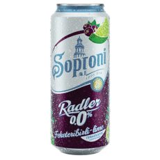 Soproni Radler Fribizli-Lime alk.mentes dob. 0.5 (0%)